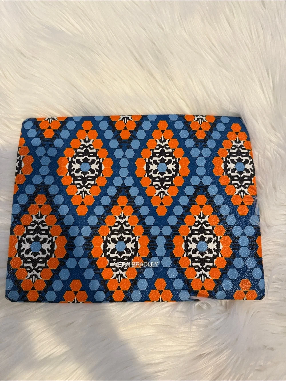 Vera Bradley Blue and Orange Geometric Tablet Sleeve